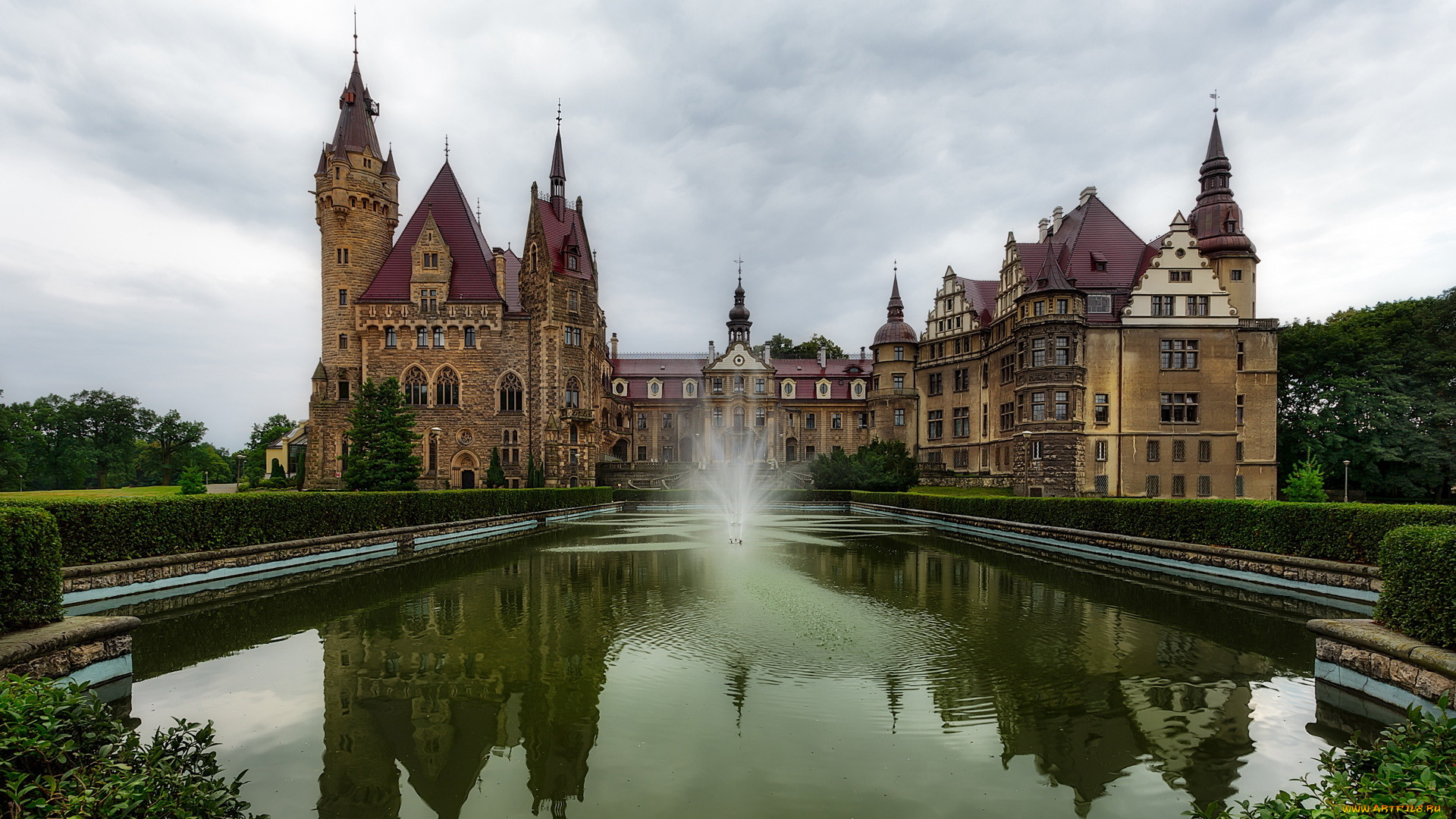 moszna castle, poland, ,  , moszna, castle
